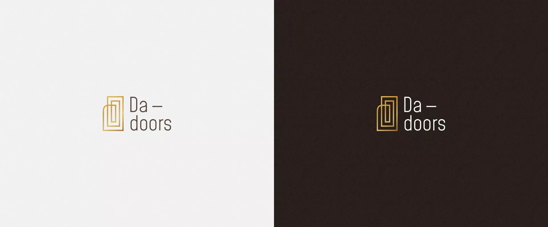Разработка логотипа для компании «DA-DOORS» в Шахтёрске
